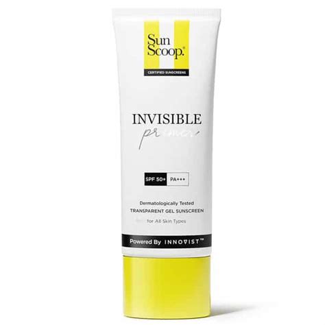 Buy SUNSCOOP INVISIBLE PRIMER SUNSCREEN GEL SPF 50 PA+++ | SPF 50 GEL ...