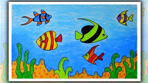 Easy Drawing Of Fish Aquarium - fishjulllc