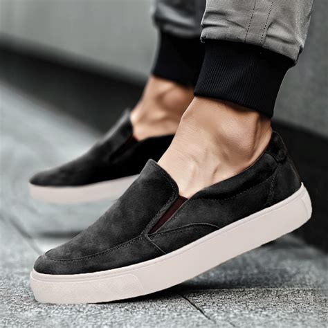 Black Suede Leather Wheat Whisper Slip On Sneakers - Summer 2024 Colle ...