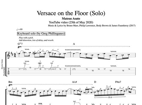 Best Versace On The Floor Chords For Every Space