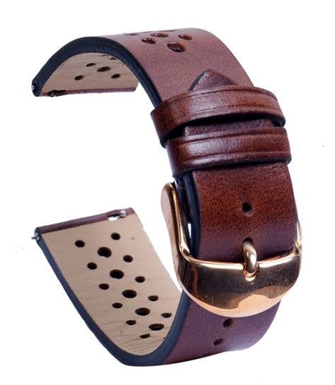 BHARAT ORIGINS WATCH BANDS IBIZA BROWN GENUINE LEATHER WATCH STRAP (BE ...