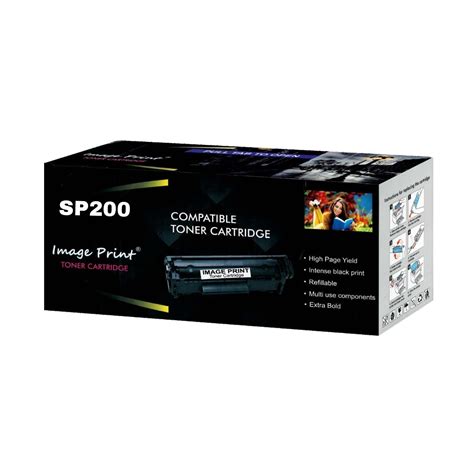 Image Print Black Toner Cartridge Compatible for Ricoh SP-200, SP-200N ...