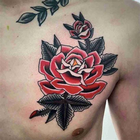 Traditional Rose Tattoo Designs