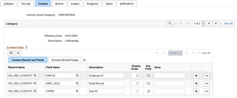 Setting Up Activity Guide Categories