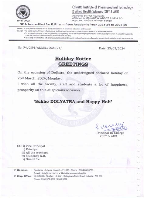 CALCUTTA INSTITUTE OF TECHNOLOGY