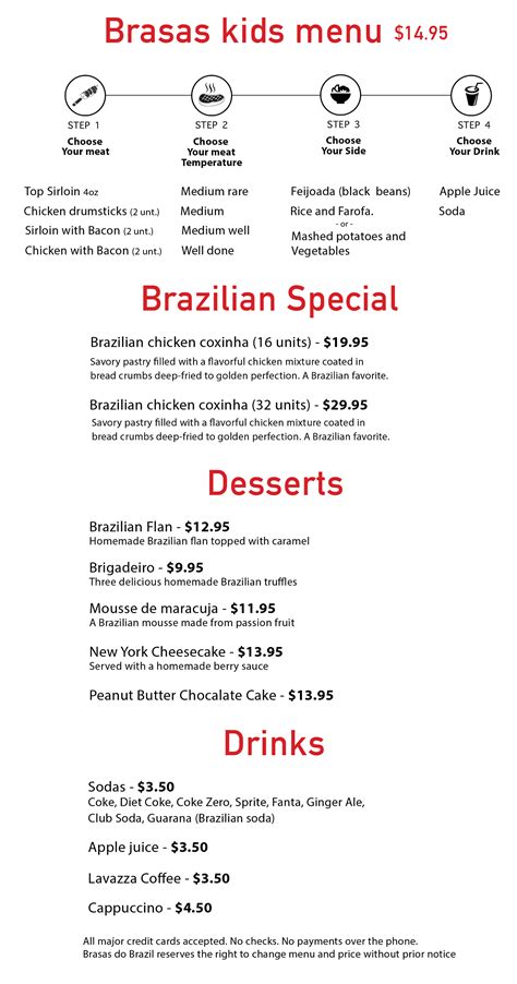 To-Go / Catering - Brasas Brazil