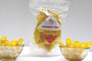 GROCERY TREE Fingers Fryums, yellow pipe papad, Ready to fry Papad ...