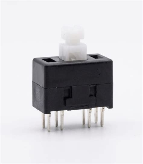 A178 6-Pin DPDT Push Button Switch - Self-Locking / Latching Tactile S ...