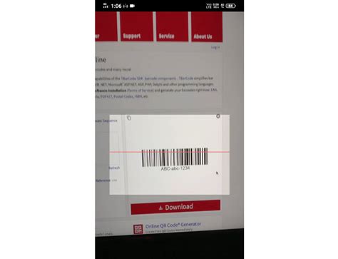 Flutter Scan QR Code 的图像结果