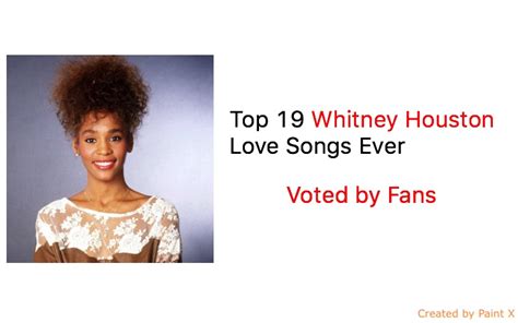Top 19 Whitney Houston Love Songs Ever – NSF – Music Magazine