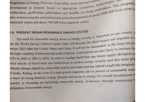Renewable Energy Status & Prospects in India - NIL Report - Studocu