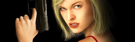 Download wallpaper look, girl, gun, haircut, black background, Resident ...