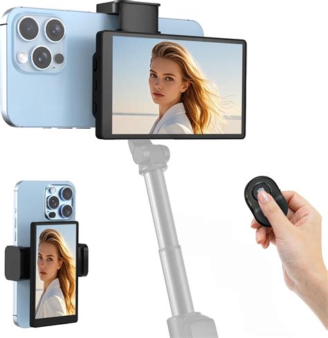 Amazon.com : APEKX 5" Phone Vlog Magnetic Selfie Monitor Screen with ...