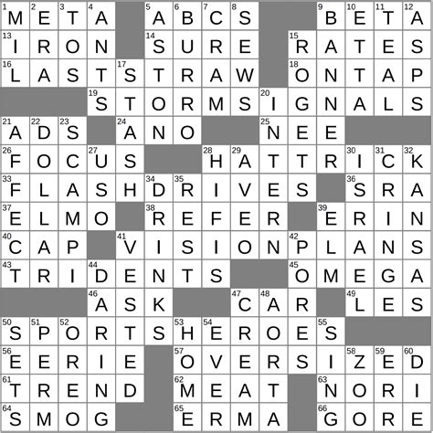 Staff symbol crossword clue Archives - LAXCrossword.com