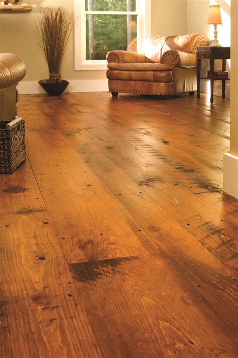 Eastern Hit or Miss White Pine Wide Plank Flooring in Traditional ...