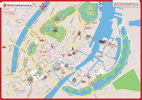 Free map Copenhagen PDF to download