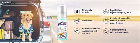 Buy Lozalo Easy Foam Rinse Free Pet Dry Shampoo - 150ml, Instantly ...