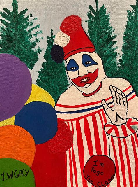 John Wayne Gacy Pogo the Clown Oil Painting Copy | Etsy Australia