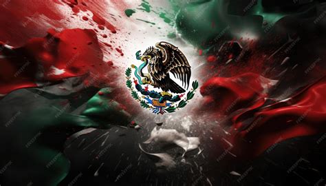 Mexico flag design wallpaper | Premium AI-generated image