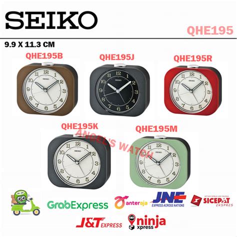 Promo JAM WEKER ALARM SEIKO BEEP ALARM QHE195 SILENT MOVEMENT - QHE195B ...