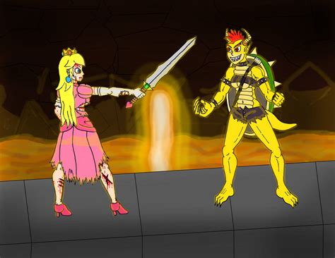 Peach vs Bowser by pablopyro on DeviantArt