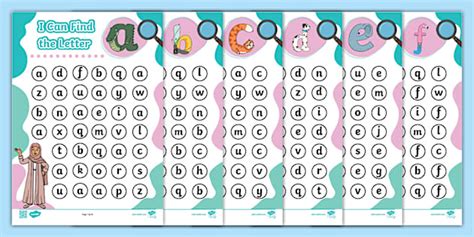 I Can Find the Letter - Lowercase Letters