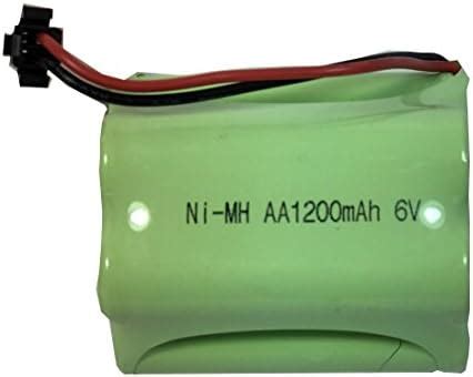 6V 1200mAh Ni-Mh AA Rechargeable Battery Pack with SM 2P Plug : Amazon ...