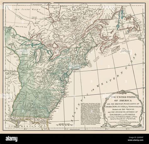 Revolutionary war map 1783 hi-res stock photography and images - Alamy