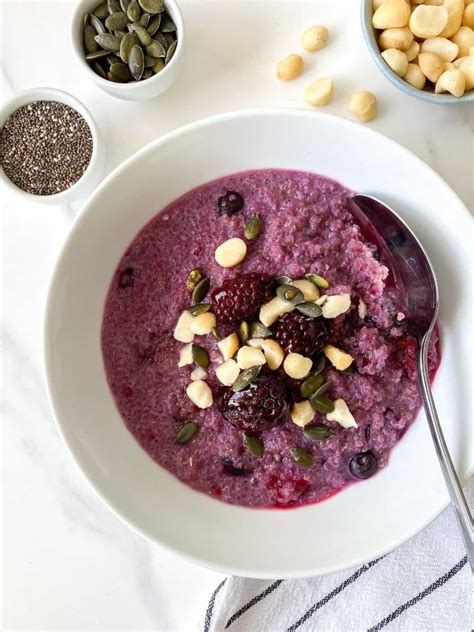 Berry Quinoa Porridge - Through The Fibro Fog