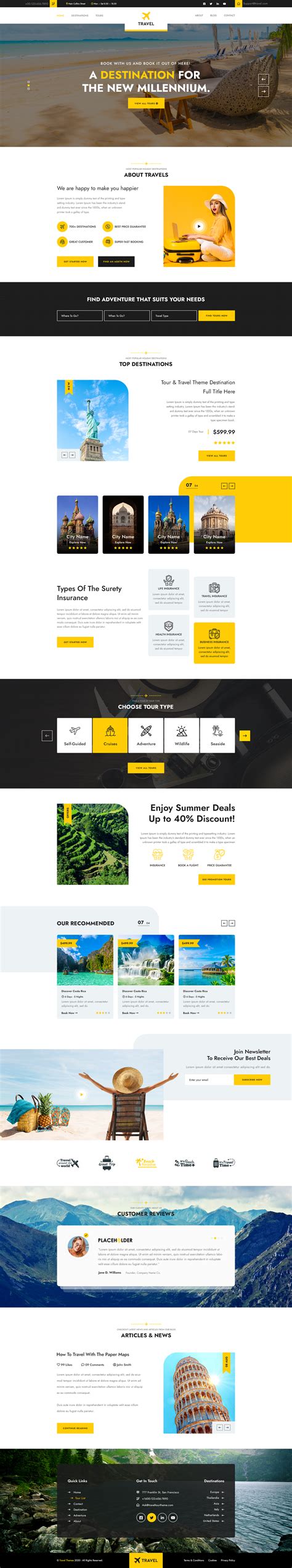 Travel Agency WordPress Theme For Travel Websites And Blogs