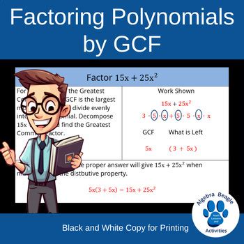 Factor Polynomials Using GCF 的图像结果