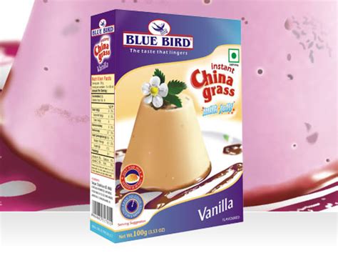 Blue Bird - China Grass - Milk Jelly