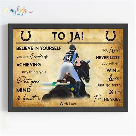 Horse Rider Boy Wall Art | Horse Rider Multicolor Wall Art – My Kids Wall