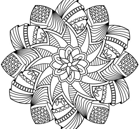 Free Printable Flower Mandala Coloring Pages at GetColorings.com | Free ...