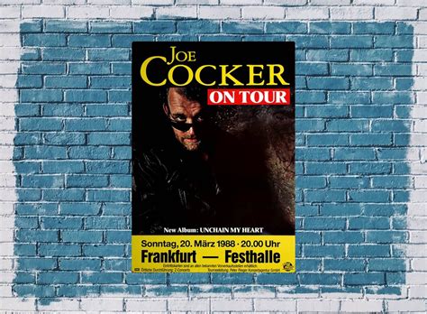 Joe Cocker - Unchain My Heart, Frankfurt 1988 - Konzertplakat, US$ 41.01