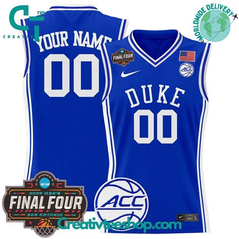 Duke Blue Devils 2025 Final Four Personalized Basketball Jersey ...
