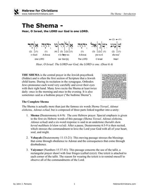 Image result for Shema Explained