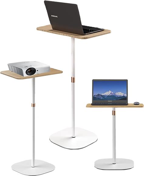 Mobile Standing Desk Height Adjustable Floor Laptop Stand, Computer ...