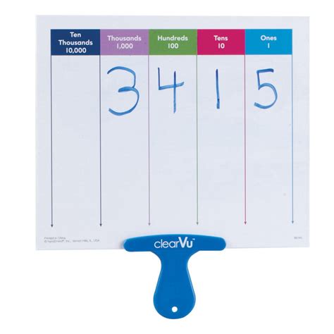 hand2mind Place Value Answer Board (Pack of 4) : Amazon.in: Office Products