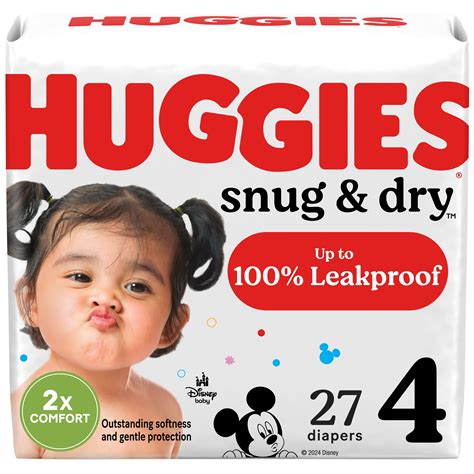 Huggies Snug & Dry Baby Diapers - Size 4 - Shop Diapers at H-E-B