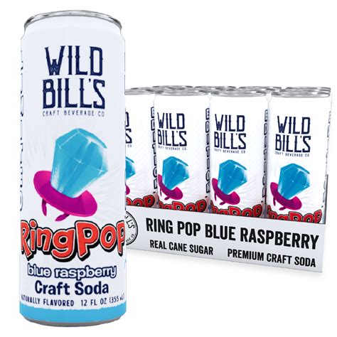 Blue Raspberry Ring Pop | Premium Cane Sugar Soda Pop | Fruity Flavor ...