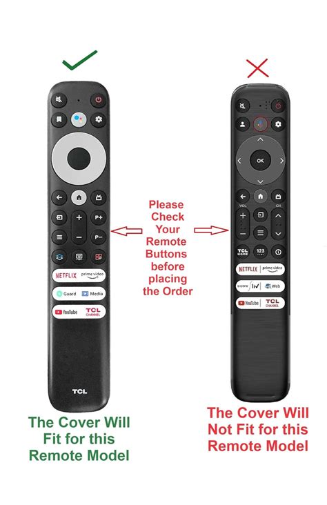 Silicone Case for TCL Remote 902V - Protective TV Remote Cover with ...