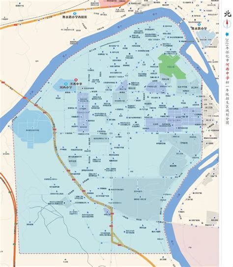 初中新生，2021年怀化主城区初中招生区域划分图来了_腾讯新闻