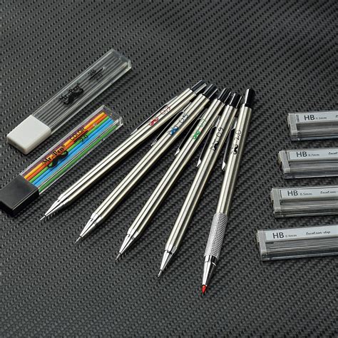 Mr. Pen- Metal Mechanical Pencil Set with Lead and Eraser Refills, 5 ...