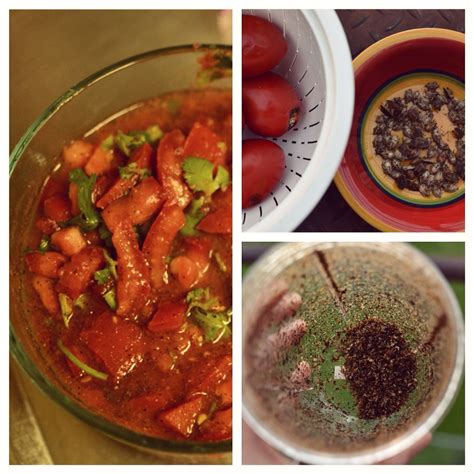 Salsa de Jumiles (stink bug salsa) 6 Diced Roma Tomatoes 3 TBSP Lemon ...