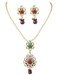 Buy Karatcart 22K Goldplated Traditional Jewellery Set for Women at ...