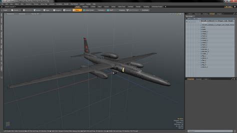 Aircraft Lockheed U_2 Dragon Lady Simple Interior 3D model | 3D Molier ...