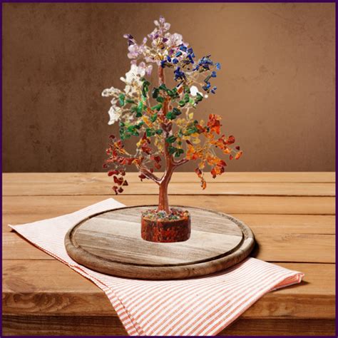 7 Chakra Crystal Tree of Life with 300 Crystal Petals For Gifting ...