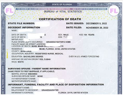 How to Obtain a Death Certificate | Irama Valdes, P.A.