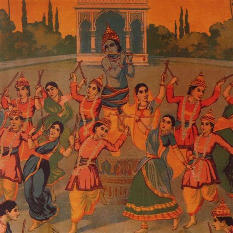 Ras Lila Paper Print Raja Ravi Varma